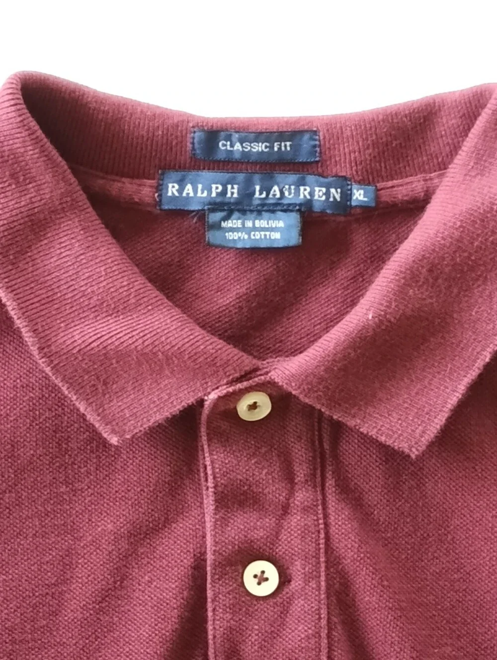 Ralph Lauren Maroon Short-Sleeve Polo